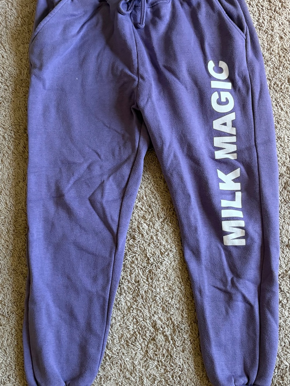 The Little Milk Bar x Jenny Tamas Milk Magic Purple Joggers Size L